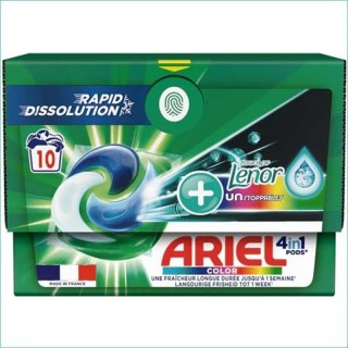 ARIEL kapsułki 4w1 10szt Kolor Touch ofLenor do prania 215g