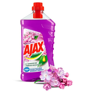AJAX Płyn 1L do podłóg kwiat bzu fiolet