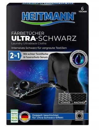 HEITMANN Chusteczki przywracające czerń 6sztuk