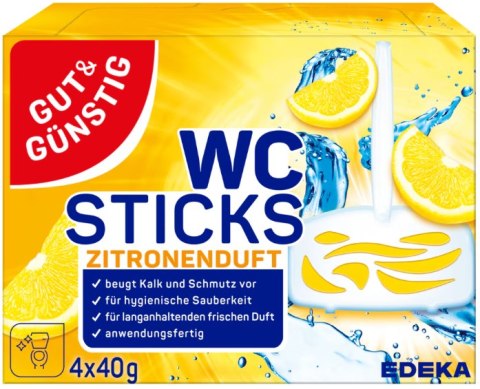 G&G WC Sticks Zawieszka Zitronen 4 x 40 g EDEKA ZENTRALE Stiftung & Co. KG
