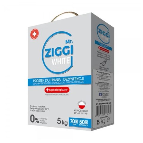 Mr. Ziggi White Hipoalergiczny Proszek do Prania 70 prań Mr. Ziggi White Hipoalergiczny Proszek do Prania 70 prań