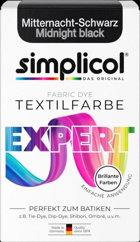 Simplicol Expert Barwnik do Tkanin Mitternacht-Schwarz 150 g Simplicol Expert Barwnik do Tkanin Mitternacht-Schwarz 150 g