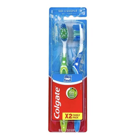 Colgate Max Fresh Soft Szczoteczka do Zębów 2 szt. Colgate Max Fresh Soft Szczoteczka do Zębów 2 szt.