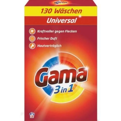 Gama Uniwersal Proszek do Prania 130 prań DE Gama Uniwersal Proszek do Prania 130 prań DE