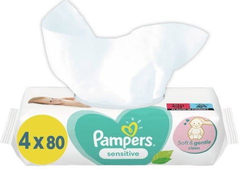Pampers Sensitive Chusteczki Nawilżone 320 szt. Pampers Sensitive Chusteczki Nawilżone 320 szt.
