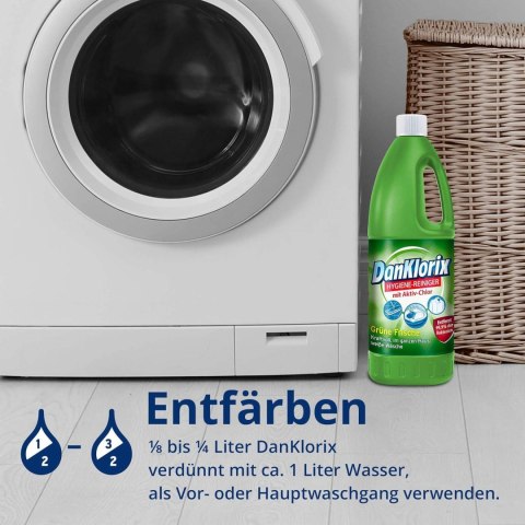 DanKlorix Hygienereiniger Grüne Frische Chlor w Płynie 1,5 l DanKlorix Hygienereiniger Grüne Frische Chlor w Płynie 1,5 l