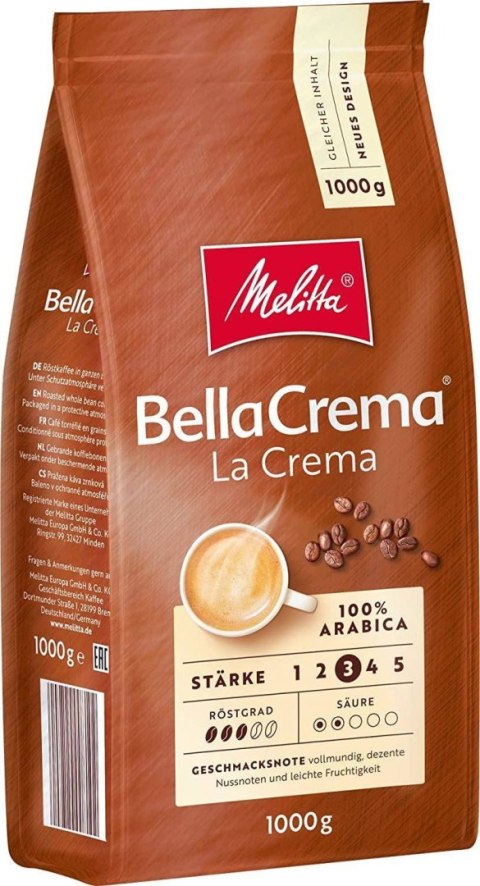 Melitta Bella Crema La Crema Kawa Ziarnista 1 kg Melitta Bella Crema La Crema Kawa Ziarnista 1 kg
