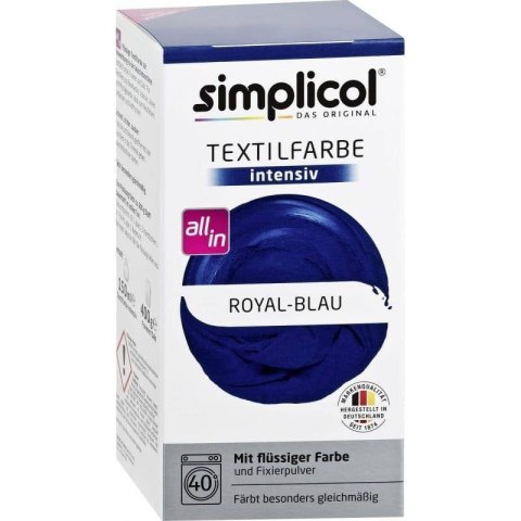 Simplicol Barwnik do Tkanin Błękit Królewski DE Simplicol Barwnik do Tkanin Błękit Królewski DE