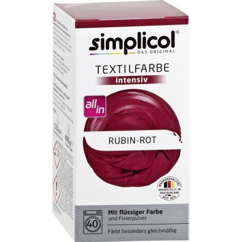 Simplicol Barwnik do Tkanin Rubinowoczerwony DE Simplicol Barwnik do Tkanin Rubinowoczerwony DE