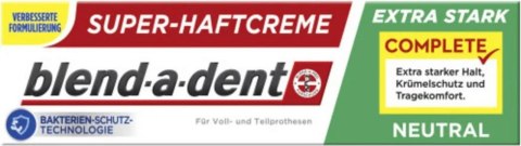 Blend-a-dent Extra Stark Neutral Klej do Protez 47 g Blend-a-dent Extra Stark Neutral Klej do Protez 47 g