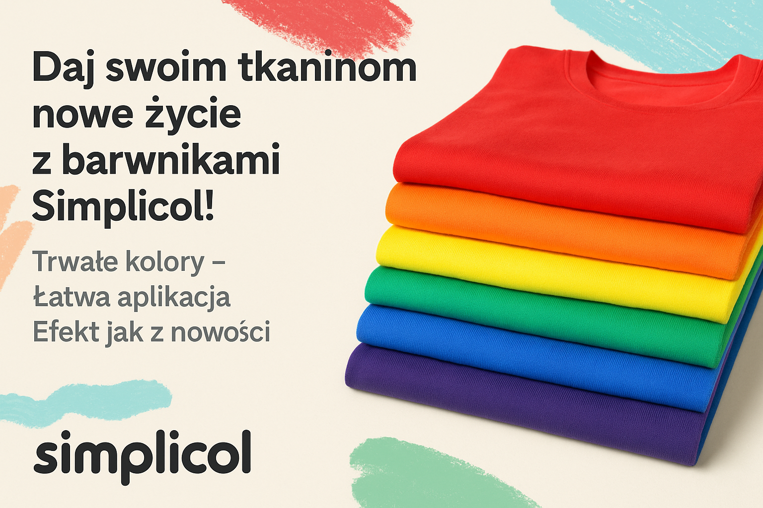 Barwniki do tkanin Simplicol – trwałe kolory i nowe życie Twoich tekstyliów